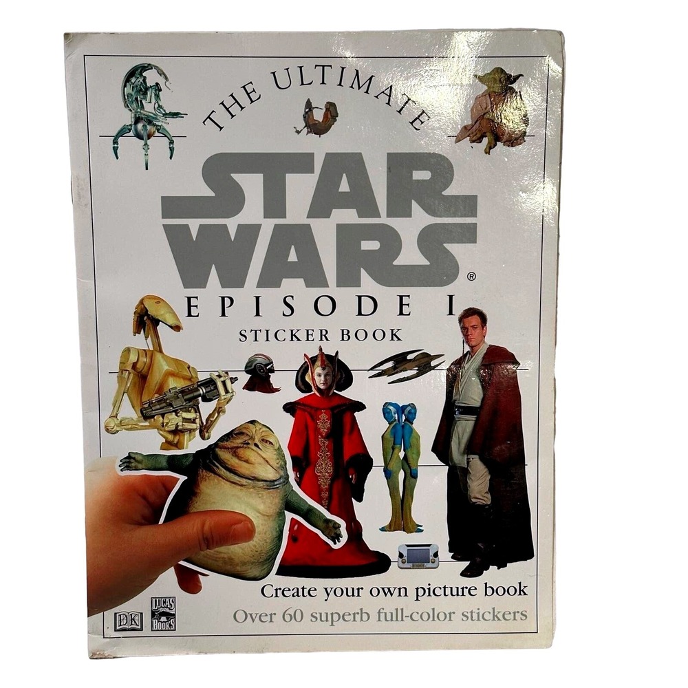 Star Wars Episode I The‎ Ultimate Sticker Book 1999 DK Lucas Vintage 60+ Pcs